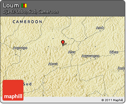 Physical 3D Map of Loum