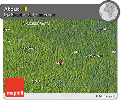 Satellite 3D Map of Atout