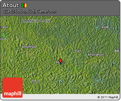 Satellite 3D Map of Atout