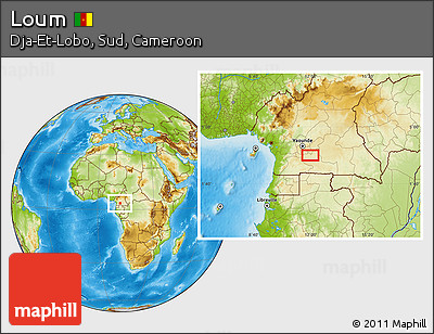 Physical Location Map of Loum