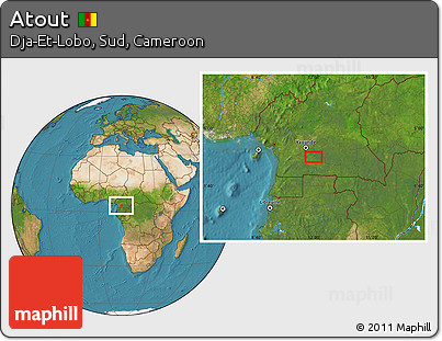 Satellite Location Map of Atout