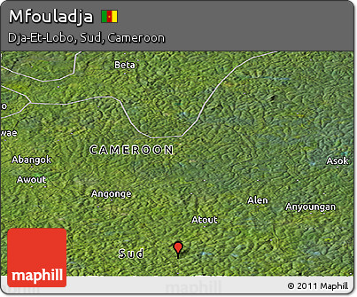 Satellite Panoramic Map of Mfouladja