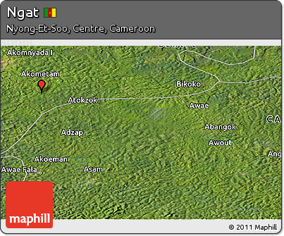 Satellite Panoramic Map of Ngat