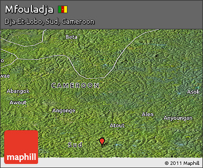 Satellite Panoramic Map of Mfouladja