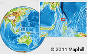 Physical Location Map of the area around 3° 19' 33" N, 127° 34' 30" E