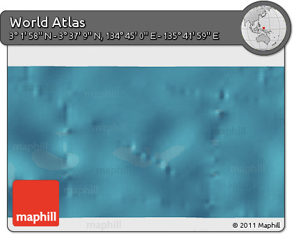 Satellite 3D Map of the Area around 3° 19' 33" N, 135° 13' 29" E