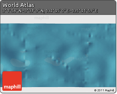 Satellite 3D Map of the Area around 3° 19' 33" N, 135° 13' 29" E