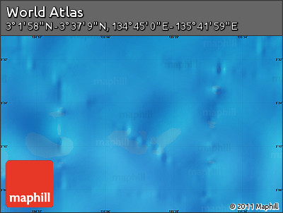 Physical Map of the Area around 3° 19' 33" N, 135° 13' 29" E