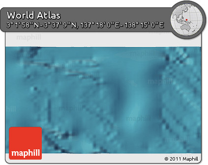 Satellite 3D Map of the Area around 3° 19' 33" N, 137° 46' 30" E