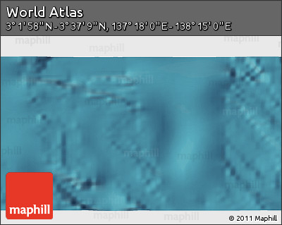 Satellite 3D Map of the Area around 3° 19' 33" N, 137° 46' 30" E
