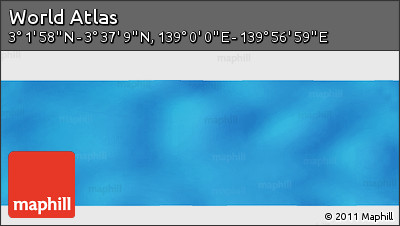 Physical Panoramic Map of the Area around 3° 19' 33" N, 139° 28' 29" E