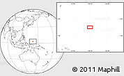 Blank Location Map of the area around 3° 19' 33" N, 140° 19' 29" E