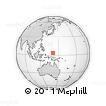 Outline Map of the Area around 3° 19' 33" N, 140° 19' 29" E, rectangular outline