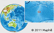Physical Location Map of the area around 3° 19' 33" N, 142° 1' 30" E