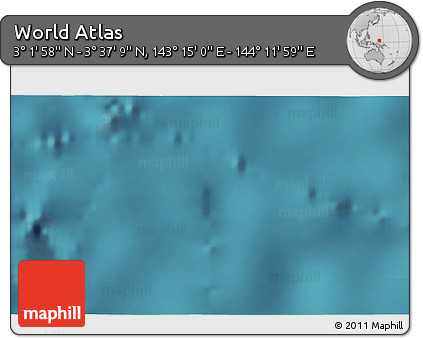 Satellite 3D Map of the Area around 3° 19' 33" N, 143° 43' 29" E