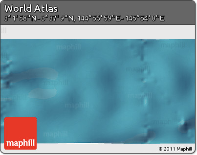 Satellite 3D Map of the Area around 3° 19' 33" N, 145° 25' 30" E