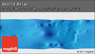 Physical Panoramic Map of the Area around 3° 19' 33" N, 148° 49' 29" E