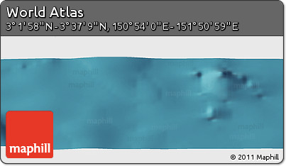 Satellite Panoramic Map of the Area around 3° 19' 33" N, 151° 22' 30" E