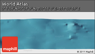 Satellite Panoramic Map of the Area around 3° 19' 33" N, 151° 22' 30" E