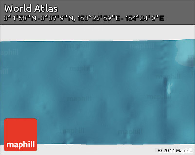 Satellite 3D Map of the Area around 3° 19' 33" N, 153° 55' 30" E