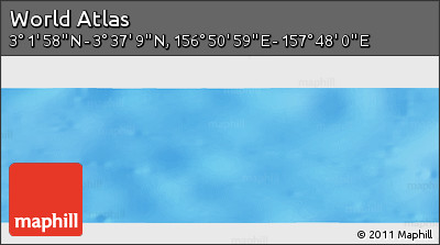 Physical Panoramic Map of the Area around 3° 19' 33" N, 157° 19' 29" E