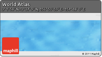 Physical Panoramic Map of the Area around 3° 19' 33" N, 157° 19' 29" E