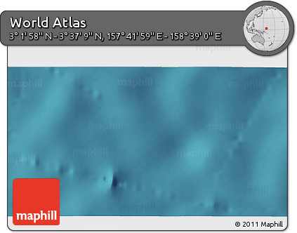 Satellite 3D Map of the Area around 3° 19' 33" N, 158° 10' 30" E