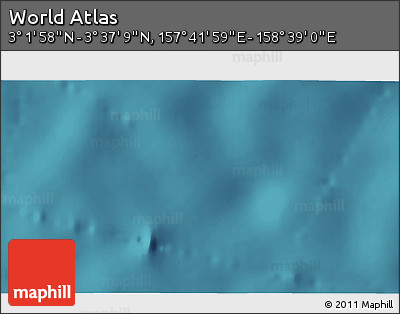 Satellite 3D Map of the Area around 3° 19' 33" N, 158° 10' 30" E