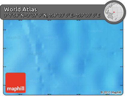 Physical Map of the Area around 3° 19' 33" N, 159° 1' 30" E