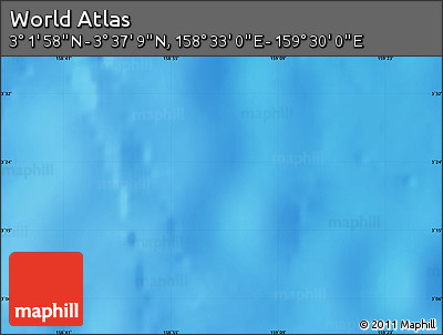 Physical Map of the Area around 3° 19' 33" N, 159° 1' 30" E
