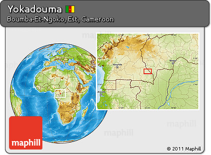 Physical Location Map of Yokadouma