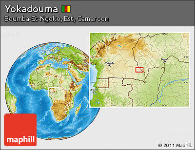Physical Location Map of Yokadouma