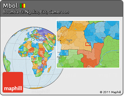 Political Location Map of Mbol