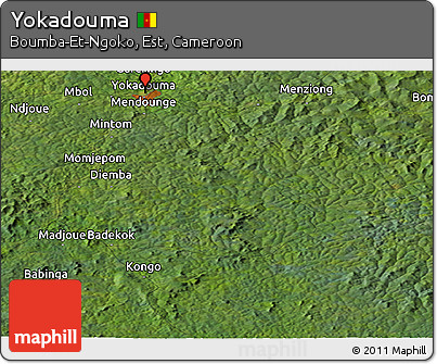 Satellite Panoramic Map of Yokadouma