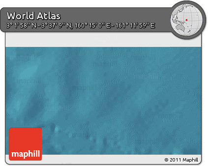 Satellite 3D Map of the Area around 3° 19' 33" N, 160° 43' 29" E