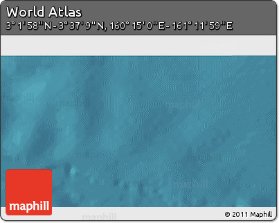 Satellite 3D Map of the Area around 3° 19' 33" N, 160° 43' 29" E