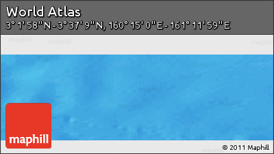 Physical Panoramic Map of the Area around 3° 19' 33" N, 160° 43' 29" E