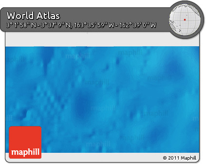 Physical 3D Map of the Area around 3° 19' 33" N, 163° 7' 30" W