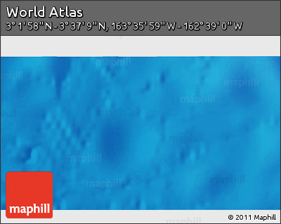 Physical 3D Map of the Area around 3° 19' 33" N, 163° 7' 30" W