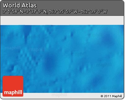 Physical 3D Map of the Area around 3° 19' 33" N, 163° 7' 30" W