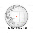 Outline Map of the Area around 3° 19' 33" N, 164° 7' 30" E, rectangular outline
