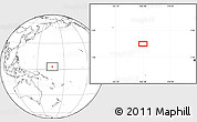 Blank Location Map of the area around 3° 19' 33" N, 166° 40' 30" E