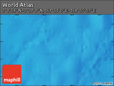 Physical Map of the Area around 3° 19' 33" N, 168° 22' 30" E