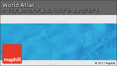 Physical Panoramic Map of the Area around 3° 19' 33" N, 168° 22' 30" E