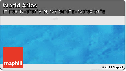 Physical Panoramic Map of the Area around 3° 19' 33" N, 168° 22' 30" E
