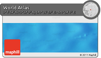 Physical Panoramic Map of the Area around 3° 19' 33" N, 170° 55' 30" E