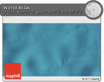 Satellite 3D Map of the Area around 3° 19' 33" N, 171° 46' 30" E