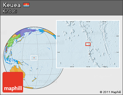 Political Location Map of Keuea