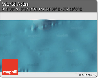 Satellite 3D Map of the Area around 3° 19' 33" N, 175° 10' 30" E