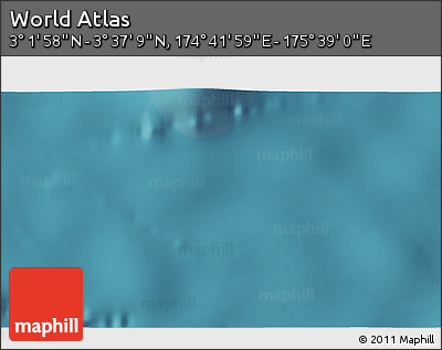 Satellite 3D Map of the Area around 3° 19' 33" N, 175° 10' 30" E